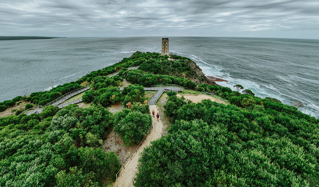 Aerial view of Boyds Tower, the ocean in the distance. Credit: Daniel Parsons/DCCEEW &copy; Daniel Parsons
