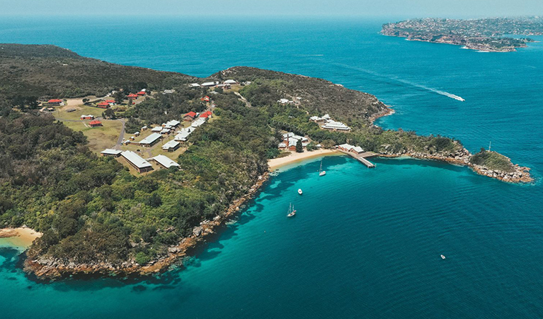 Aerial view of Q Station in Sydney Harbour National Park. Photo and &copy; Q Station